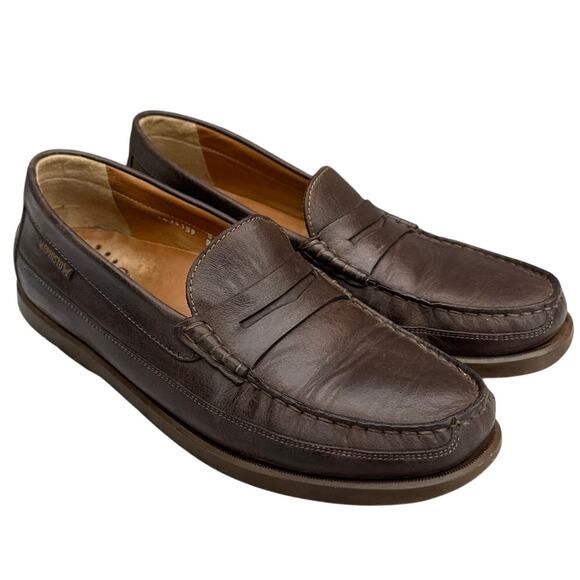 Mephisto Spinnaker Brown Leather Slip On Penny Loafer Boat Deck Shoe Men 9.5 main image 7